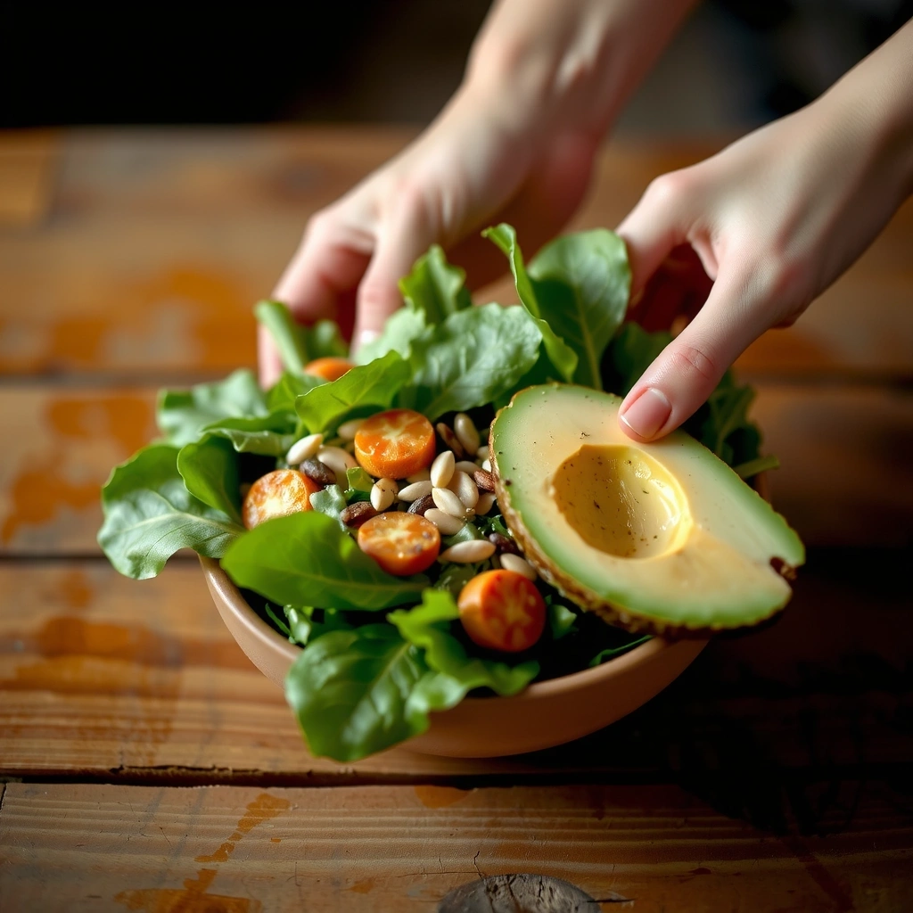 Frischer Salat als Symbol für natürliche Nahrung